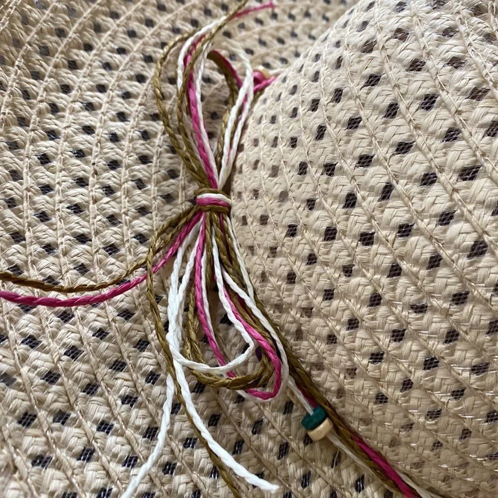 Girls Straw Beach hat new
